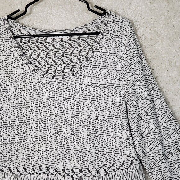 Habitat Women’s Textured Stretch Tunic Top Size Large Lagenlook‎ Casual Comfort - Picture 2 of 12